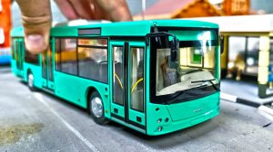 Модель ГОРОДСКОГО АВТОБУСА МАЗ 203 масштаб 1/43. Про машинки.