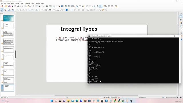 Integral types in python смотреть онлайн