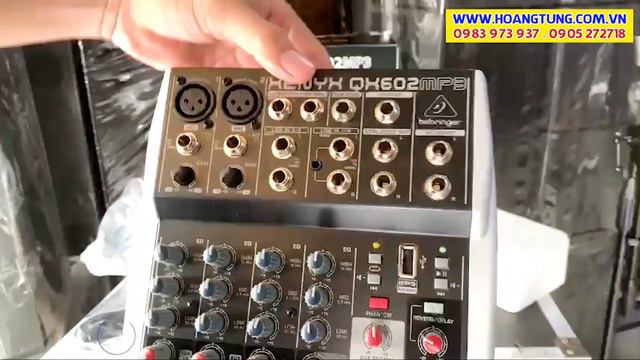 BEHRINGER QX602MP3 // MIXER 6 KÊNH NGÕ VÃO VÀO TÍCH HỢP EFFECTS , USB смотреть онлайн
