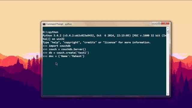 CouchDB Database with Python смотреть онлайн
