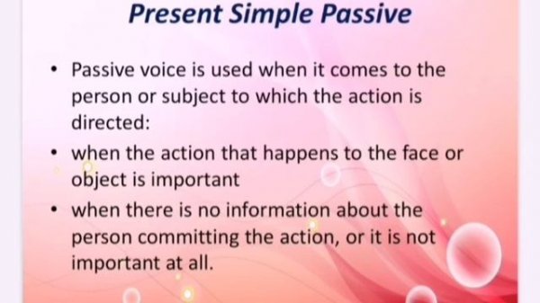 The passive present simple ant past simple 6 класс