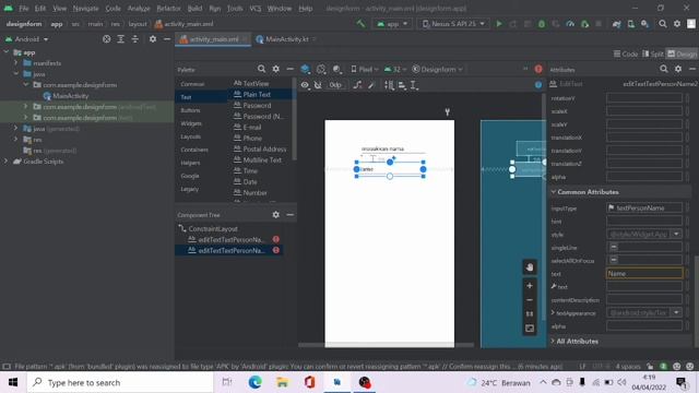 Membuat layout aplikasi form input data sederhana menggunakan android studio смотреть онлайн