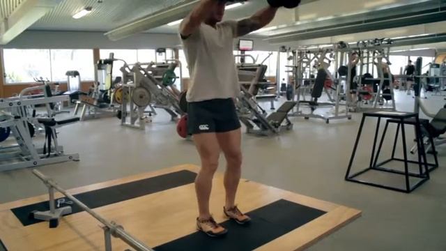 The Renovator: Dumbbell burpee with a front raise alternate side raise смотреть онлайн