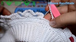 Летний берет крючком для начинающих. Мастер класс со схемой. Beret crochet