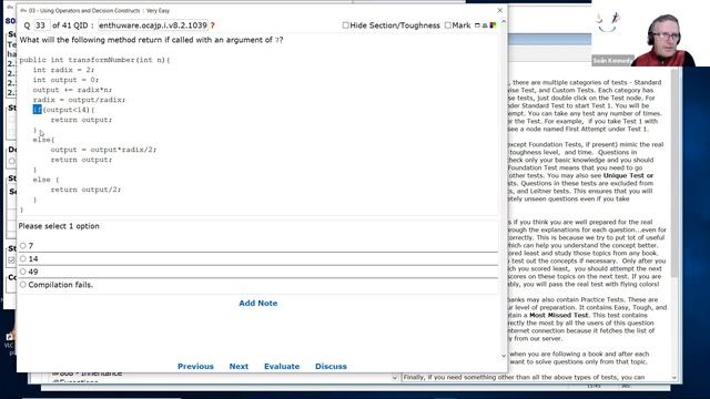 Watch out if "Compilation fails" is one of the options. (enthuware.ocajp.i.v8.2.1039) смотреть онлайн