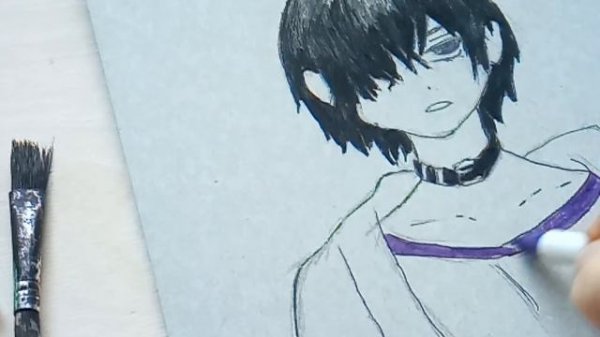 Как нарисовать аниме парня.