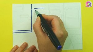 Toca Boca How to draw My Talking Angela 2 house in Toca Life World DIY paper game book #papercraft