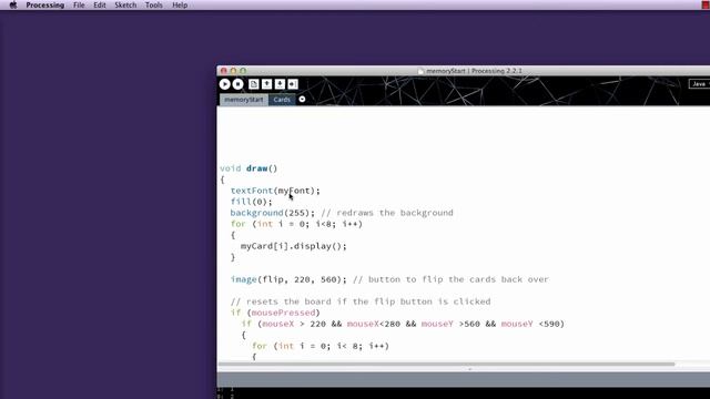 Processing: Memory game final step смотреть онлайн