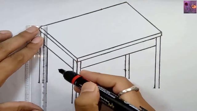 How to Draw a Wooden Table Easy Step by Step Drawing