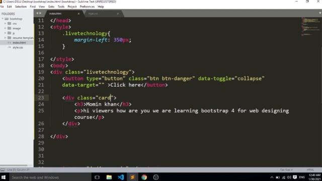 Lec-16 Collapse in Bootstrap |Bootstrap 4 tutorials for beginners in Urdu 2021 смотреть онлайн