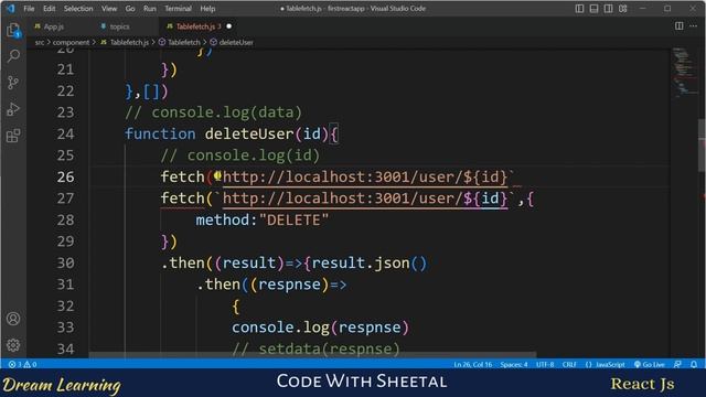 Deleting Data from APIs with React js in Hindi | using Vite and Create React App | React #30 смотреть онлайн