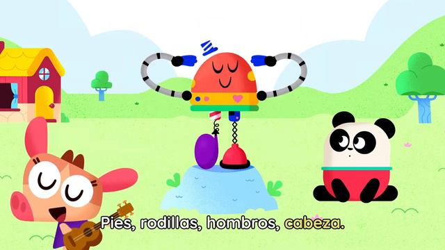 CABEZA HOMBROS RODILLAS PIES 🤖 Canción Infantil | Lingokids En Español