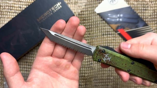 Microtech Ultratech T/E Outbreak Deep Engraved Full Serrated Proof Run S/N 024 (4K) смотреть онлайн