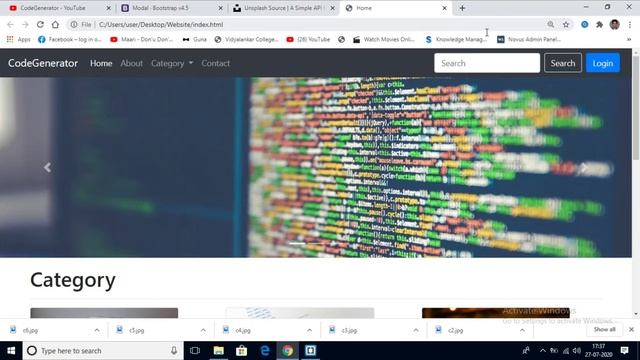 Responsive Website Using Bootstrap | Bootstrap 4 | Code Generator | CG смотреть онлайн