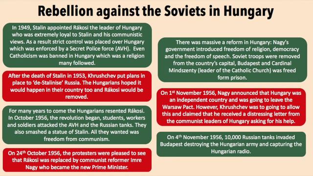 Episode 7- The Hungarian Uprising//AQA GCSE History: Cold War Revision Series