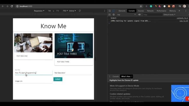 16 - Adding Post Image - React JS With Materialize CSS - Beginner Course - _themukherjee смотреть онлайн