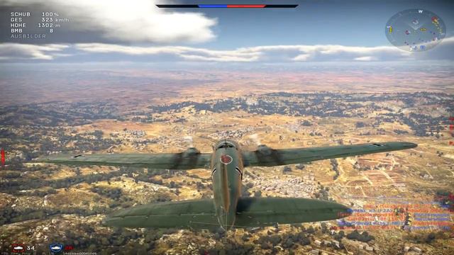 War Thunder Just the Battle turned 2 (He 111 H-3) смотреть онлайн