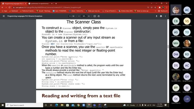 Programming Languages C12 - Streams and Exceptions in Java смотреть онлайн