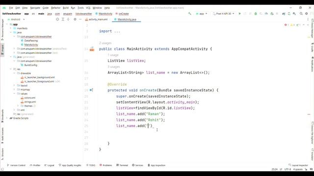 LISTVIEW || EASY TO WAY || Android Studio || Java || Android Development смотреть онлайн