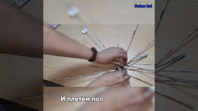 Декоративная шляпа из бумажных трубочек. Мастер класс. МК. смотреть онлайн