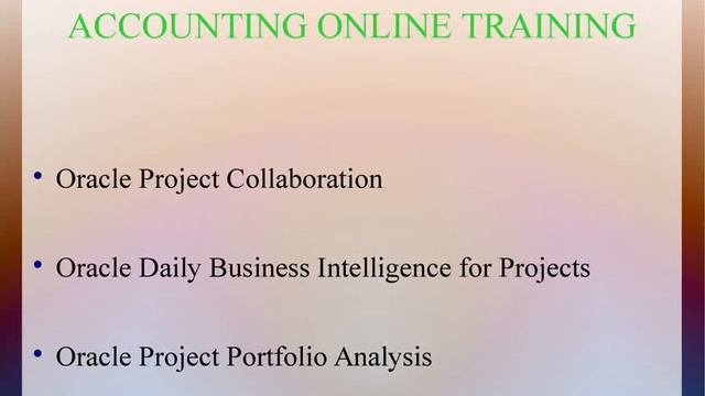 Oracle R12 Project Accounting Online Training смотреть онлайн
