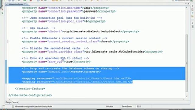 Java Hibernate Tutorial Part 3 customise cfg xml смотреть онлайн