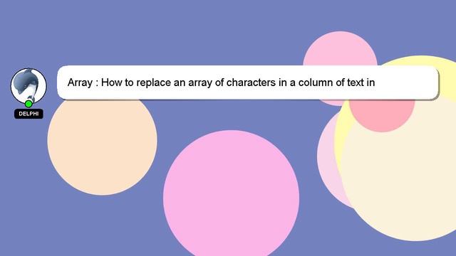 Array : How to replace an array of characters in a column of text in PostgreSQL? смотреть онлайн