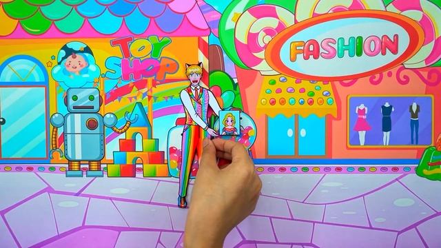 Paper Dolls Dress Up - Poor Rapunzel Princess Got Lost - Barbie Story & Crafts смотреть онлайн