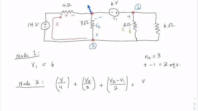 Node Voltage Method - Avoiding Supernode (Optional) смотреть онлайн