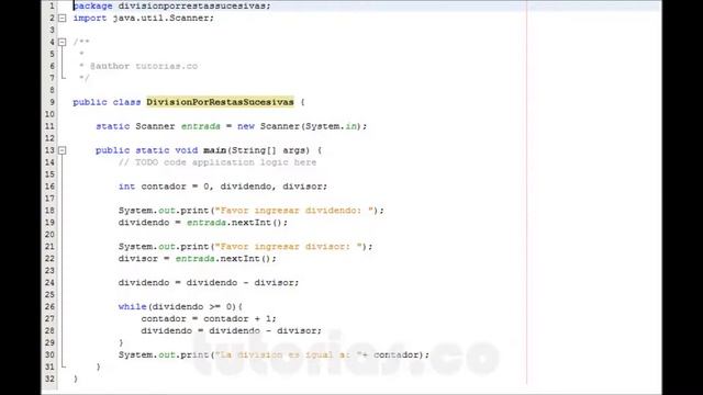 ciclo while -- java(division por restas sucesivas) смотреть онлайн