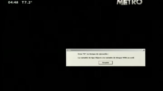 ERROR 91 EN CANAL METRO смотреть онлайн
