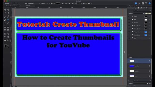 Tutorial: How to make Thumbnails with Graphic for Mac for YouTube Videos смотреть онлайн