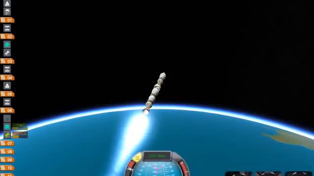 Kerbal Space Program - circular orbit, satellite launch. смотреть онлайн