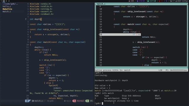 Debugging with GDB смотреть онлайн