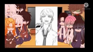 hashiras react Tanjiro as Sanzu Haruchiyo/Хаширы реагирует Танджиро как Сандзу Харучиё