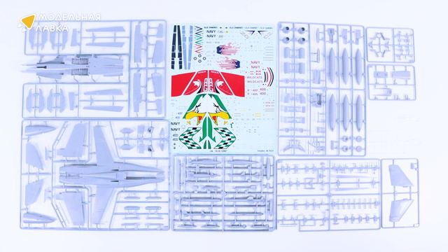 Распаковка сборной модели Самолет F-18C HORNET от производителя Hobby Boss. смотреть онлайн