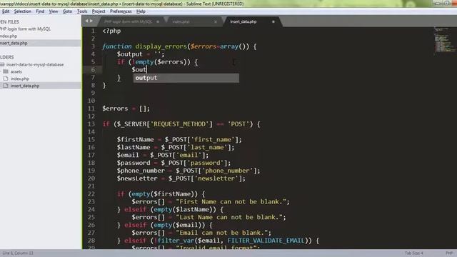 Submit Form data to MySQL Database using PHP смотреть онлайн
