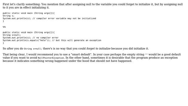 Software Engineering: Java: difference between String a = null and String a = new String() смотреть онлайн