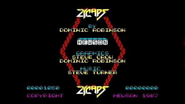 ZX spectrum 48k - Zynaps - Gameplay смотреть онлайн