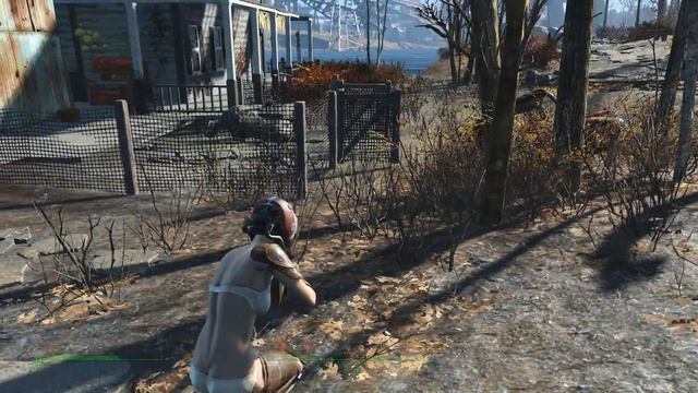 Clearing Taffington Boathouse Naked on Hard Fallout 4 смотреть онлайн