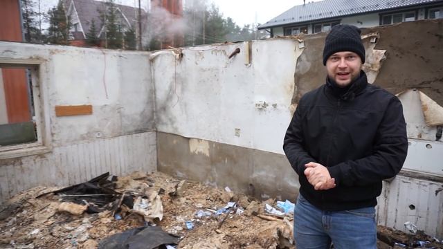 Снос старого дачного дома и расчистка участка от строительного мусора смотреть онлайн