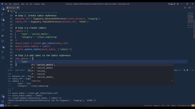 Google BigQuery Tutorial: Add, Update, Delete Labels With BigQuery API Using Python смотреть онлайн