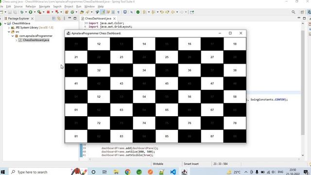 Chess Dashboard using java, swing, awt, programming смотреть онлайн