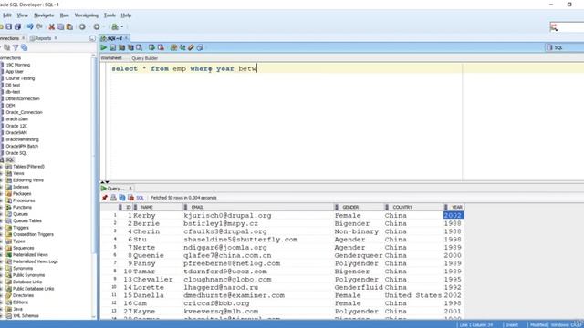 Between Operator in SQL | Structured Query Language смотреть онлайн