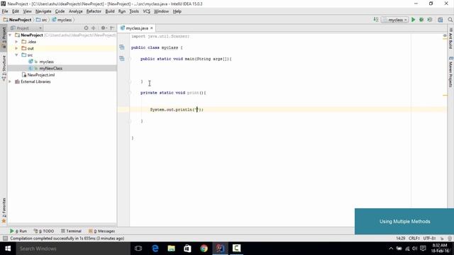 Multiple Methods in JAVA | IntelliJ IDEA смотреть онлайн