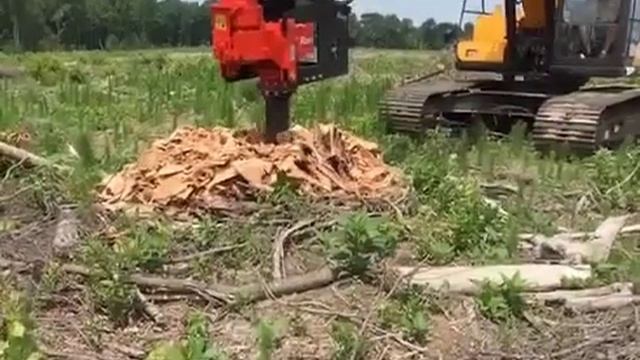 Экскаваторный измельчитель корчеватель пней Rotor Hydro 17 25 смотреть онлайн