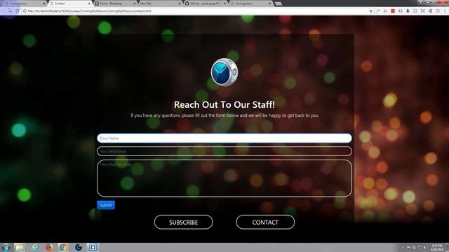Bootstrap 4 Contact Form Customization смотреть онлайн