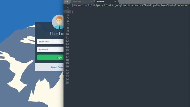 HTML & CSS Login Form with Bootstrap 4 смотреть онлайн