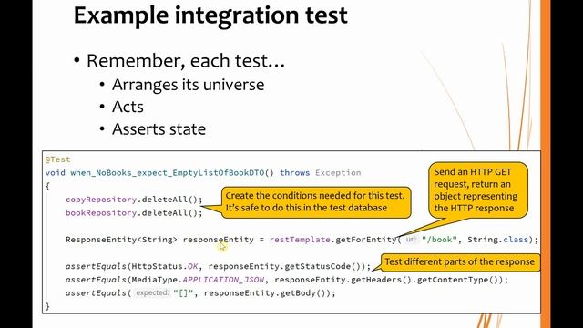Integration Testing in Spring Boot смотреть онлайн