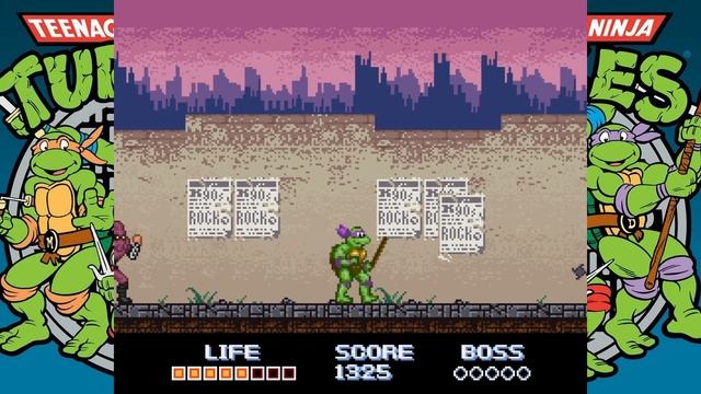 Teenage Mutant Ninja Turtles: Fall of the Foot Clan DX fan game смотреть онлайн